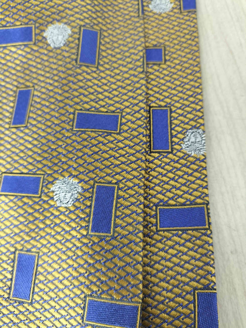 ジャンニヴェルサーチ GIANNI VERSACE 人物刺繍シルクネクタイ メンズ