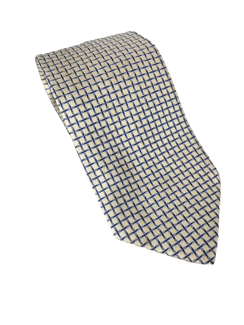 イヴサンローラン Yves Saint Laurent チェック柄シルクネクタイ メンズ