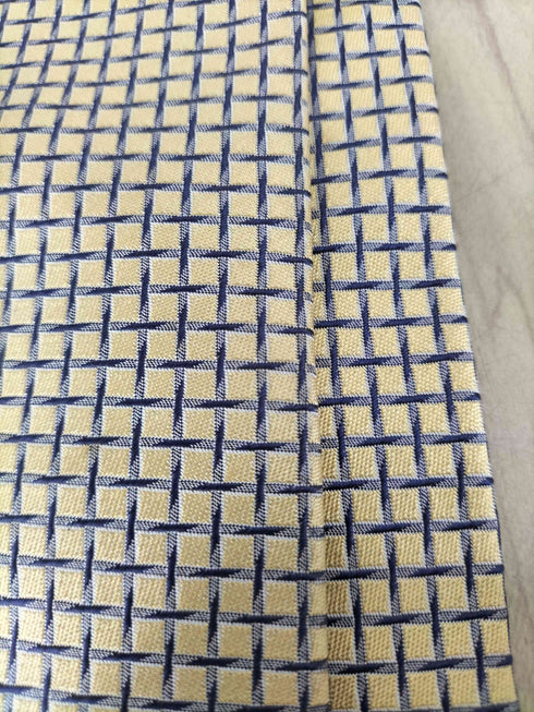 イヴサンローラン Yves Saint Laurent チェック柄シルクネクタイ メンズ