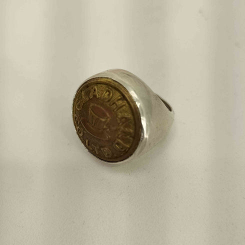 グラッドハンド GLADHAND BUTTON RING HAT STERLING刻印 ボタン ハット シグネットリング メンズ 17号