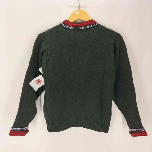 ヨークランド YORKLAND 襟マルチストライプ L/S プルオーバー ニット セーター レディース JPN:3