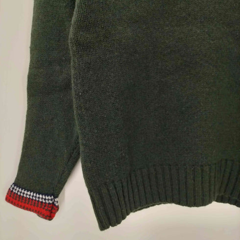 ヨークランド YORKLAND 襟マルチストライプ L/S プルオーバー ニット セーター レディース JPN:3