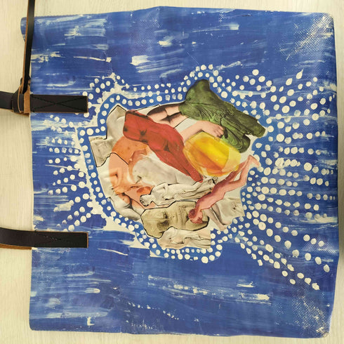 マルニ MARNI 石膏像プリント PVC トートバッグ レディース