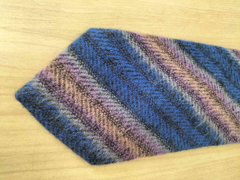 クリスチャンディオール Christian Dior カシミヤ100 ストライプネクタイ メンズ