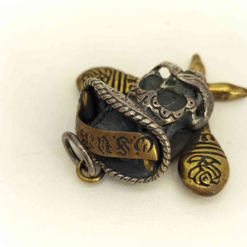 ギャングスタビル GANGSTERVILLE SOMBRERO SKULL ソンブレロ スカル ネックレストップ ペンダント メンズ