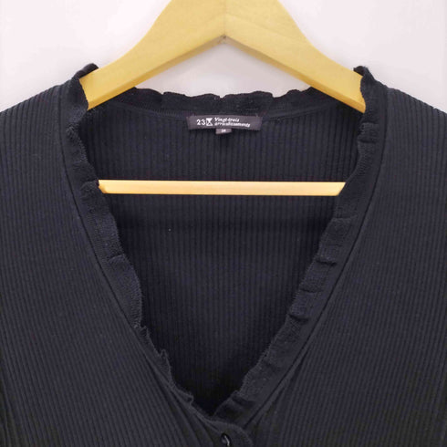 ニジュウサンク 23区 リブニット カーディガン レディース JPN:38