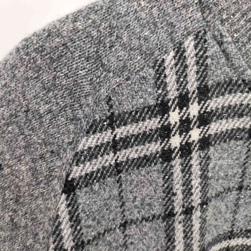 バーバリーロンドン BURBERRY LONDON チェック柄 ジップニット ドライバーズニット レディース