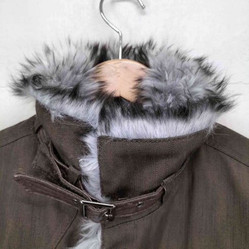 ニコルクラブフォーメン NICOLE CLUB FOR MEN ファー切替ライダースジャケットY2K メンズ 46