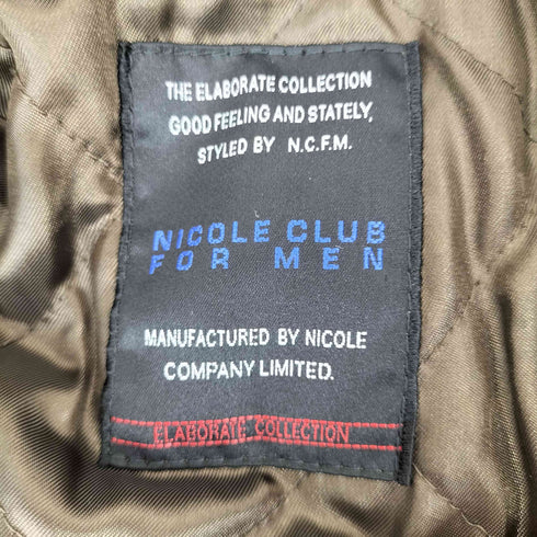 ニコルクラブフォーメン NICOLE CLUB FOR MEN ファー切替ライダースジャケットY2K メンズ 46