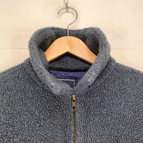 ヘインズ Hanes 90s- ネップ加工ボアジップジャケット メンズ M