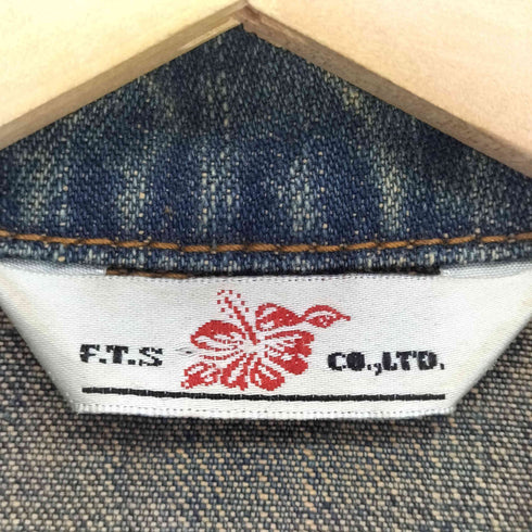 刺繍&フリンジ クロップドデニムジャケット Y2K レディース 94AR