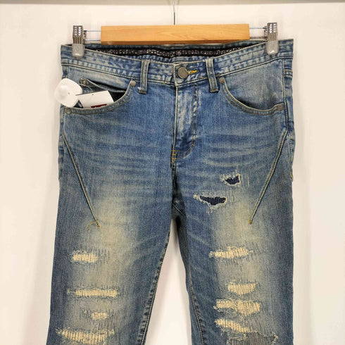 N NUMBER ダメージ加工スキニーデニム メンズ JPN:S