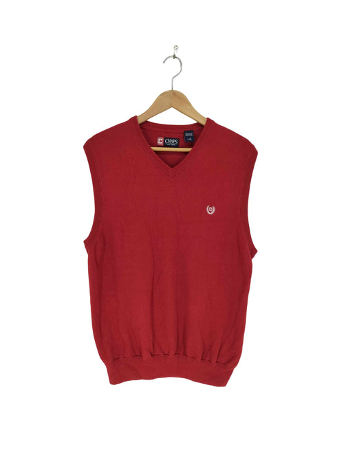 チャップス CHAPS ワンポイント刺繍コットンベスト メンズ L