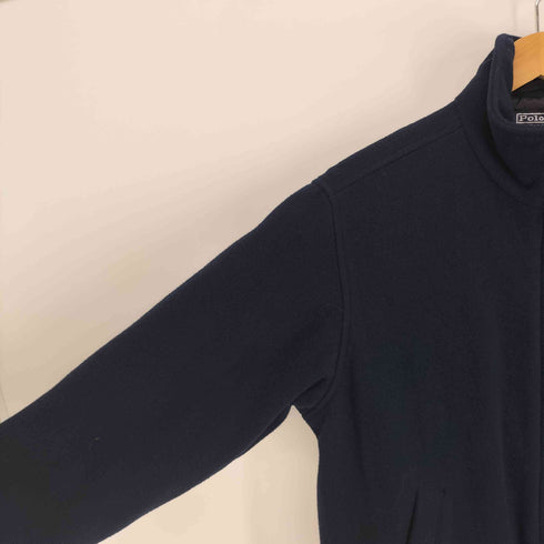ポロバイラルフローレン Polo by RALPH LAUREN 90S ポニー刺繍 裏地キルティング ドローコード ウール スタンドネック ジャケット メンズ import:M