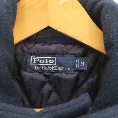 ポロバイラルフローレン Polo by RALPH LAUREN 90S ポニー刺繍 裏地キルティング ドローコード ウール スタンドネック ジャケット メンズ import:M
