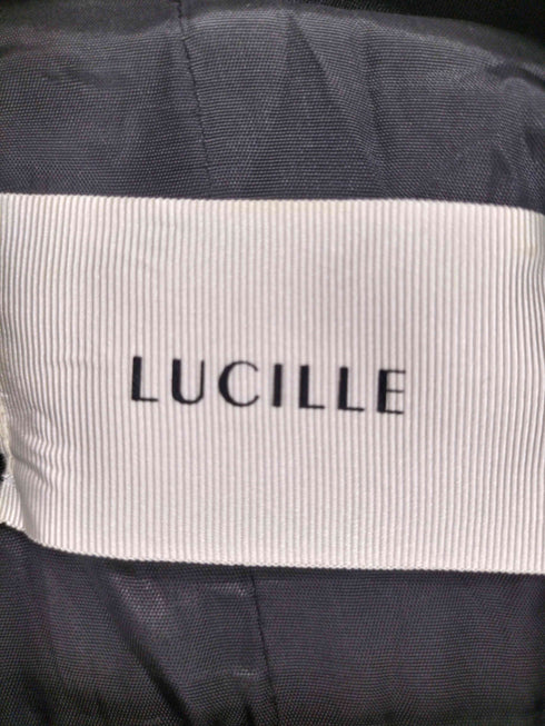 LUCILLE スパンコールクロップドテーラードジャケット import レディース