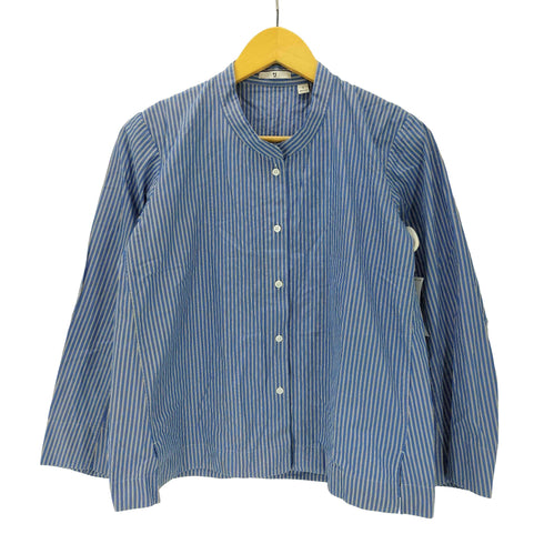 ユニクロプラスジェイ UNIQLO+J スーピマコットンストライプシャツジャケット レディース JPN:S