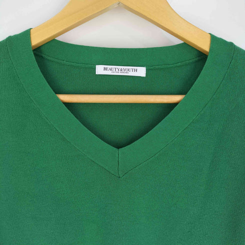 ビューティーアンドユースユナイテッドアローズ BEAUTY & YOUTH UNITED ARROWS ソフトコットン スムース Vネック ニットプルオーバー レディース