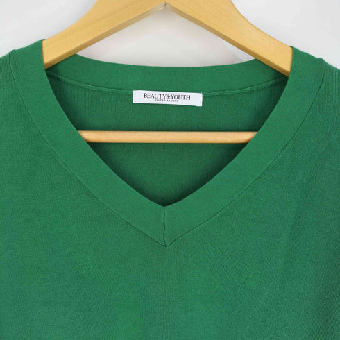 ビューティーアンドユースユナイテッドアローズ BEAUTY & YOUTH UNITED ARROWS ソフトコットン スムース Vネック ニットプルオーバー レディース