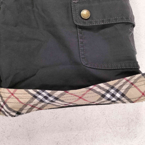 バーバリーブルーレーベル BURBERRY BLUE LABEL ノバチェック切替カーゴショートパンツ レディース 36