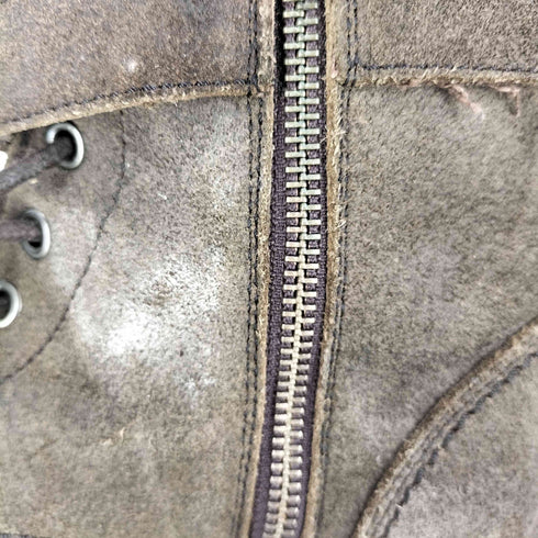 バナナリパブリック BANANA REPUBLIC サイドジップ ベルテッド スエードレースアップブーツ メンズ JPN:25