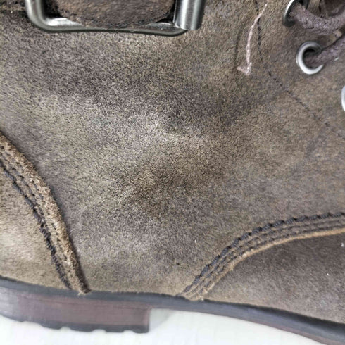 バナナリパブリック BANANA REPUBLIC サイドジップ ベルテッド スエードレースアップブーツ メンズ JPN:25