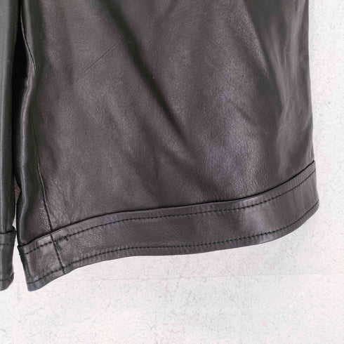 MADE IN ITALY GENUINE LEATHER リアルレザーショートパンツ レディース US 6