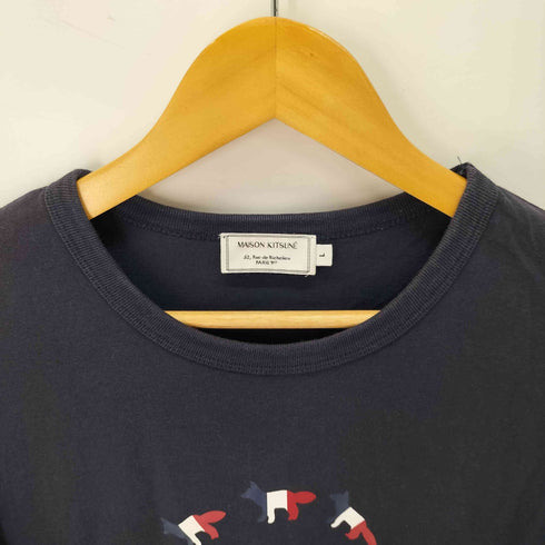 メゾンキツネ MAISON KITSUNE トリコロール フォックス Tシャツ メンズ L