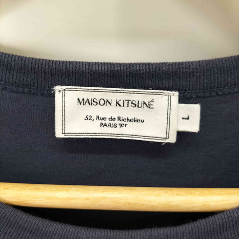 メゾンキツネ MAISON KITSUNE トリコロール フォックス Tシャツ メンズ L