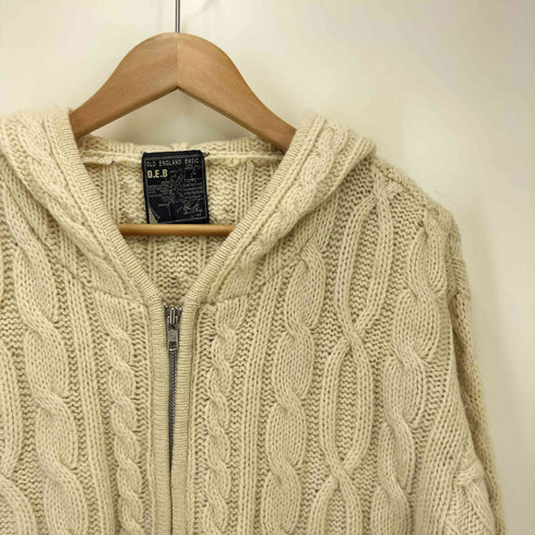 オールドイングランド OLD ENGLAND OEB ウール フーデッドカーディガン メンズ JPN:L
