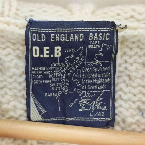 オールドイングランド OLD ENGLAND OEB ウール フーデッドカーディガン メンズ JPN:L