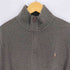 ポロラルフローレン POLO RALPH LAUREN ESTATE RIB ポニー刺繍 ハーフジップ スウェット メンズ import:L