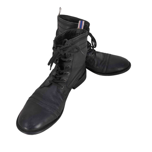 ディーゼル DIESEL レザーレースアップブーツ メンズ EUR:42.5