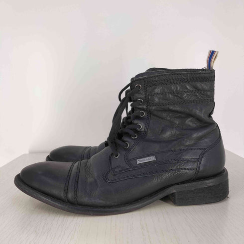 ディーゼル DIESEL レザーレースアップブーツ メンズ EUR:42.5
