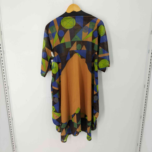 プリーツプリーズイッセイミヤケ PLEATS PLEASE ISSEY MIYAKE 図形 数式 幾何学模様 逆ハート シアーワンピース レディース JPN:3