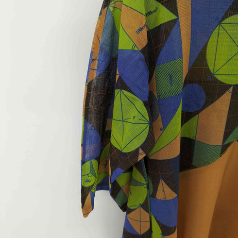 プリーツプリーズイッセイミヤケ PLEATS PLEASE ISSEY MIYAKE 図形 数式 幾何学模様 逆ハート シアーワンピース レディース JPN:3