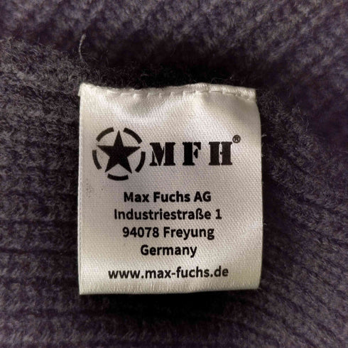 ジャーマンアーミー GERMAN ARMY MFH ドイツ軍 ハーフジップ ハイネックニット サムホール メンズ