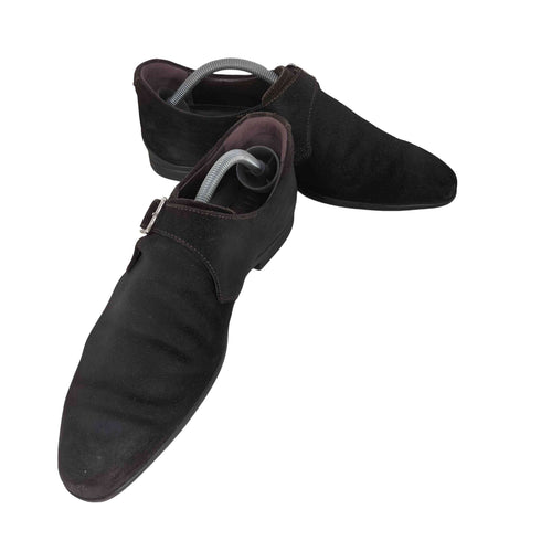 サンヨウヤマチョウ 三陽山長 修一郎 シングルモンク スエードシューズ メンズ JPN:41