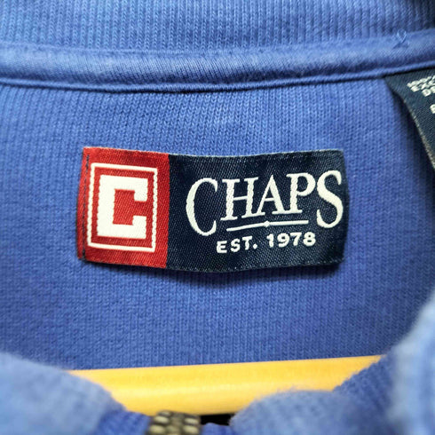 チャップス CHAPS ワンポイント刺繍ボトルネックハーフジップトレーナー メンズ  XL