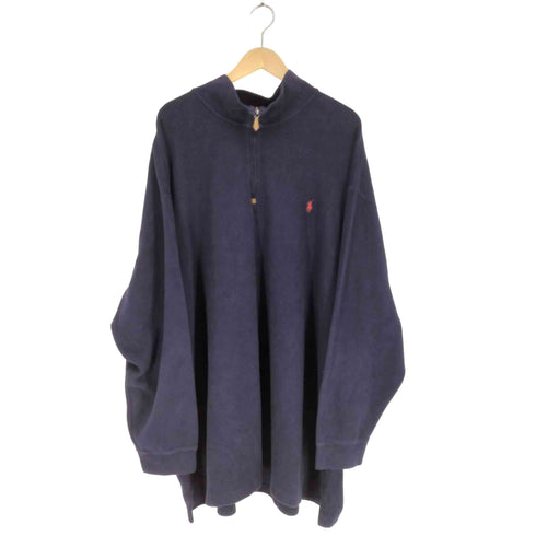 ポロバイラルフローレン Polo by RALPH LAUREN オーバーサイズ ポニー刺繍ハーフジップトレーナー メンズ 5XB BIG