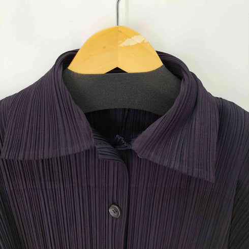 プリーツプリーズイッセイミヤケ PLEATS PLEASE ISSEY MIYAKE プリーツ開襟カーディガン レディース JPN:4