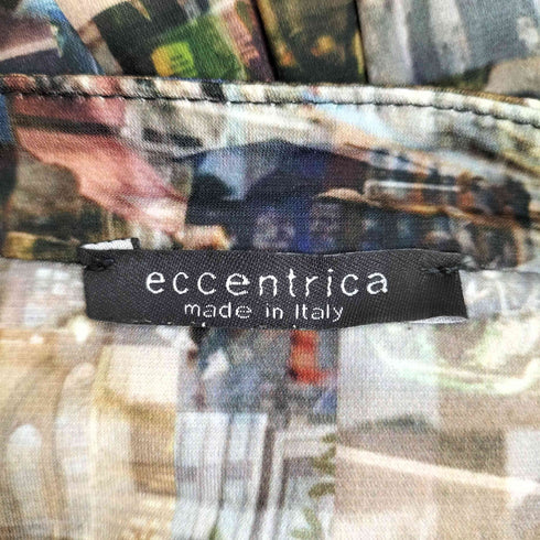 ECCENTRICA イタリア製 転写 ストレッチシャツ レディース