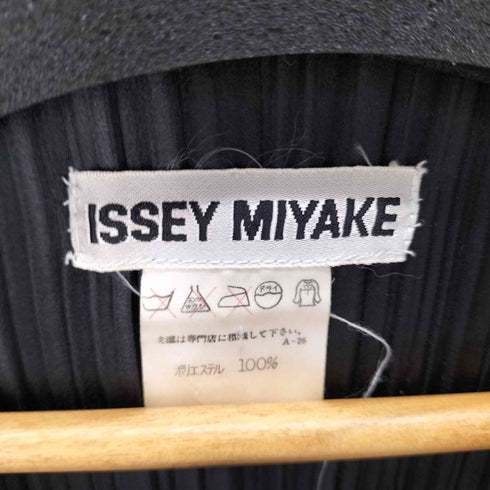 イッセイミヤケ ISSEY MIYAKE 1998AW 銀タグ バックスリット プリーツコート レディース JPN:L