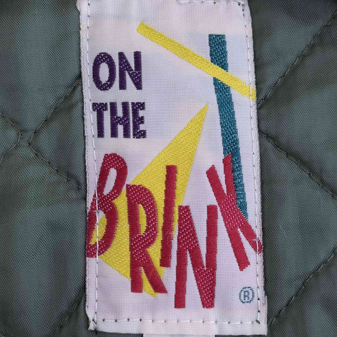 ON THE BRINK 80-90s リネン混 キルティング切替 フィッシングベスト メンズ JPN:M