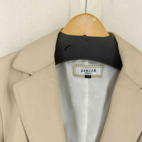 zenith ITALY レザー シングルテーラードジャケット レディース 77