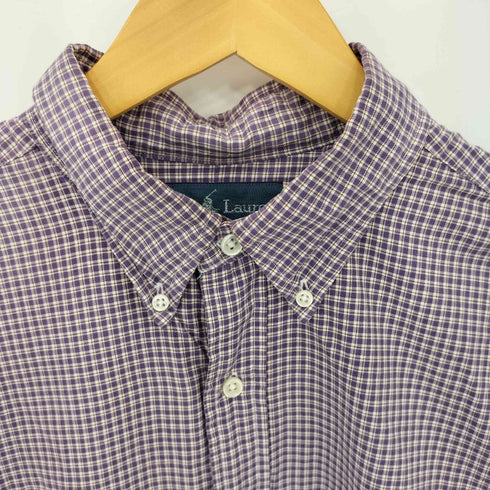 ポロバイラルフローレン Polo by RALPH LAUREN CLASSIC FIT ワンポイントポニー刺繍 BD チェック柄 長袖シャツ メンズ L