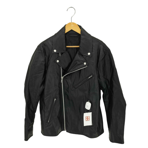 ユニクロ UNIQLO ネオレザーダブルライダースジャケット メンズ XL