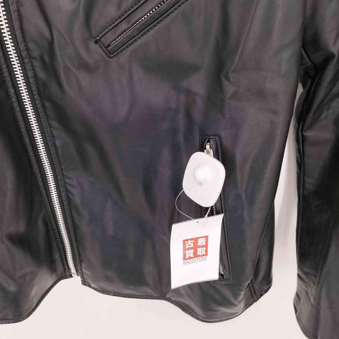 ユニクロ UNIQLO ネオレザーダブルライダースジャケット メンズ XL