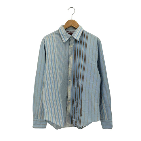 ゲス GUESS マルチストライプデザイン レギュラーカラー 長袖シャツ メンズ  M