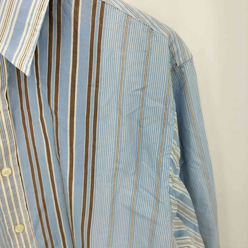 ゲス GUESS マルチストライプデザイン レギュラーカラー 長袖シャツ メンズ  M